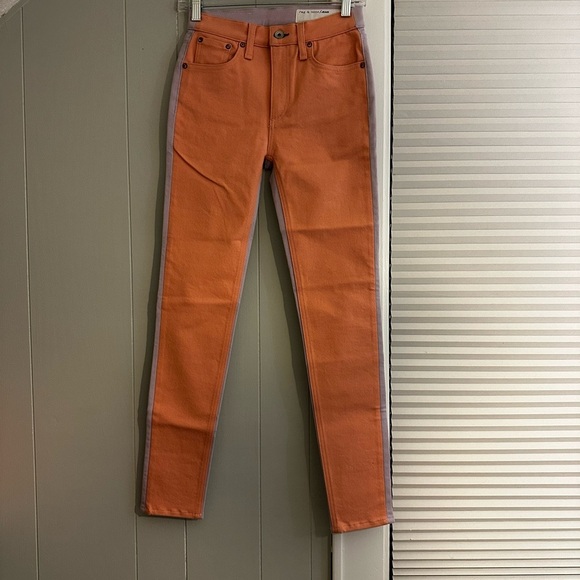 Rag & Bone Modele Peach/Lilac High Rise Skinny Jeans Size 23 - Picture 2 of 3